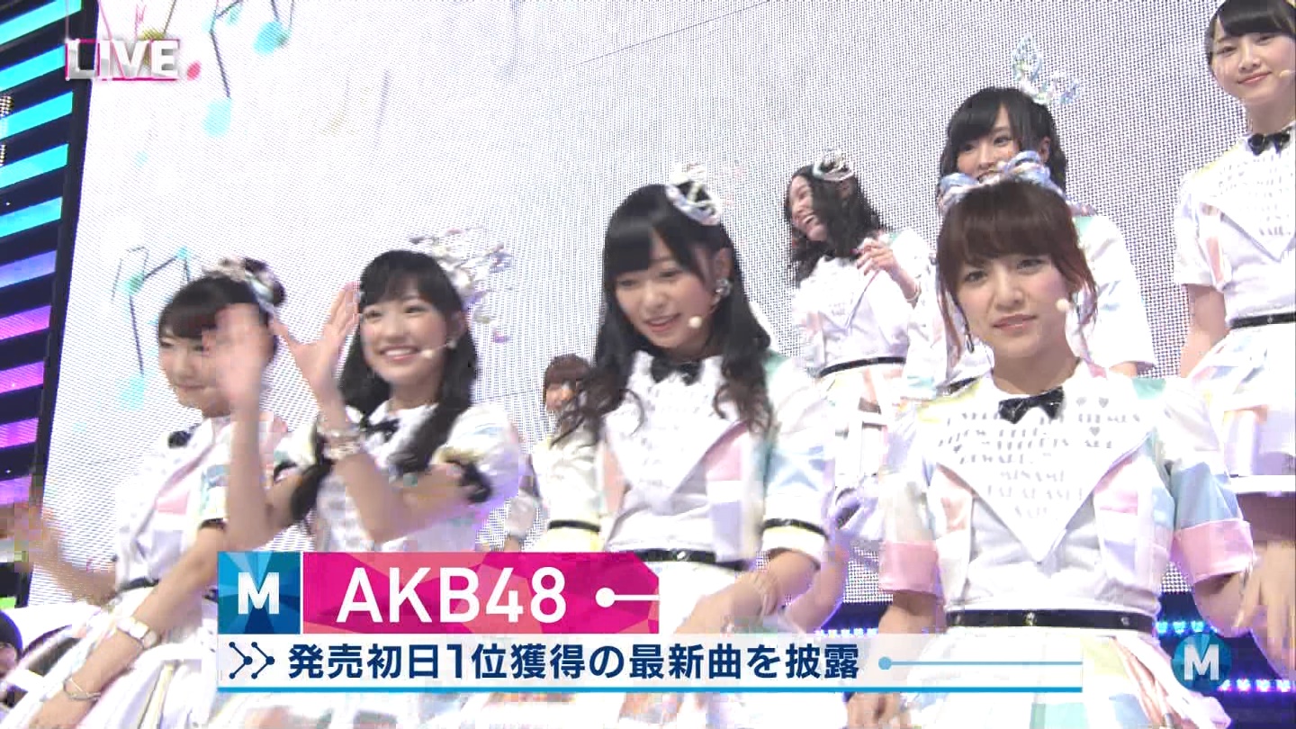 ミュージックステーション　AKB48柏木由紀　心のプラカード　20140829 (22)